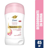 Desodorante Dove Tono Uniforme Rosas En Barra Para Mujer 45g