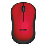 Mouse Inalámbrico Logitech  Mouse M220 Silent M220 Rojo