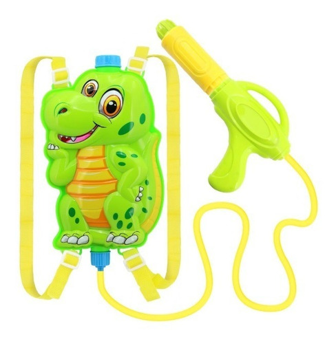 Pistola Lanzador De Agua C/mochila Para Almacenar Dinosaurio