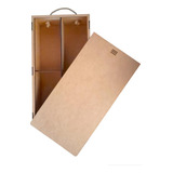 Caja Para Botella Vino 2 Divisiones Mdf 3mm 15 Piezas