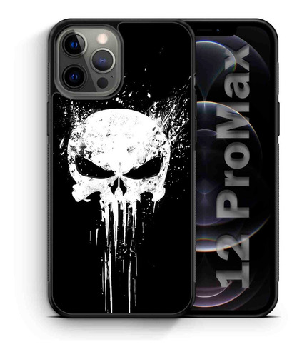 Funda Protectora Para iPhone The Punisher Calavera Tpu Case