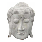 Máscara Buda Em Cimento 50 Cm