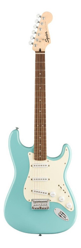 Guitarra Eléctrica Squier By Fender Bullet Stratocaster Ht De Álamo Tropical Turquoise Brillante Con Diapasón De Laurel Indio