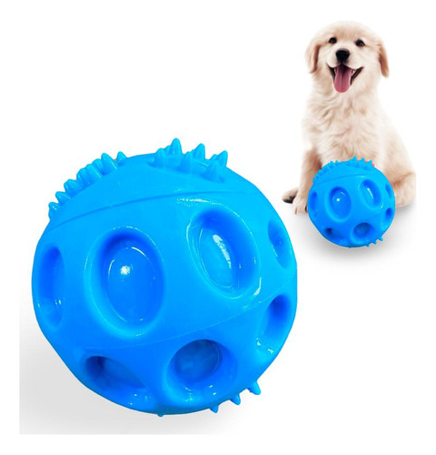 Bola Bolinha Pet Cães Cachorros Poodle Microtoy Shitzu Spitz Cor Azul