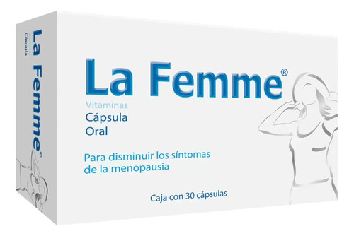 La Femme Vitaminas Disminución Síntomas Menopausia 30 Caps