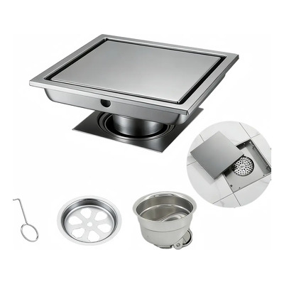 15*15cm Coladera Antiolores Para Baño Inoxidable Invisible | MercadoLibre
