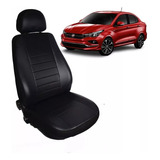 Funda Cubre Asiento Cuero Pu Fiat Cronos Asiento Enterizo!!