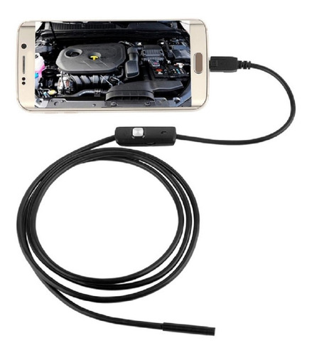 Camara Endoscopio Pc Y Android Flexible 2.0 M Luz Led 5.5mm