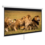 Pantalla Manual De Proyeccion, 150'' Pulgadas, Hd 16:9 Alta Definicion, Retractil (3.81 Metros)