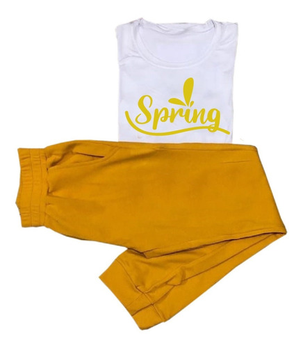 Conjunto Deportivo Blusa Y Jogger Cómodo Dama Mujer Hermoso