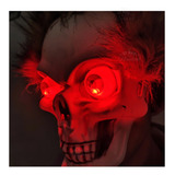 Mascara Calavera Diabolica Ojos Luminosos Halloween Disfraz