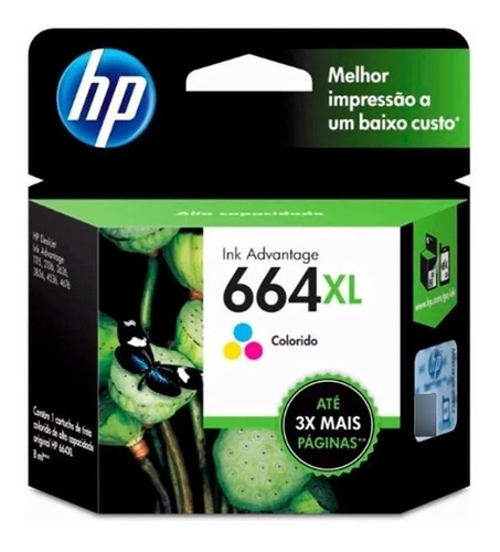 Cartucho Hp 664xl Color Original 2135 3635 3835 Gtia 12 Mes.