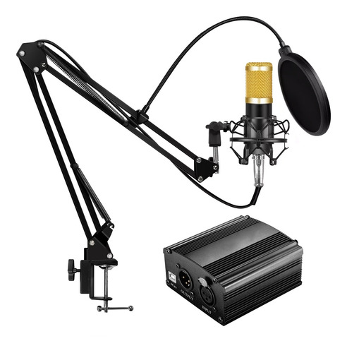 Kit Microfono Profesional Condenser Gadnic + Brazo Phanton 