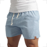 Short Linho Mauricinho Premium Masculino Bermuda Praia Verão