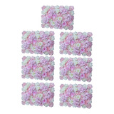 Paneles De Pared Artificiales Con Forma De Rosa, 7 Piezas, P