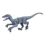 Juguete De Dinosaurio Velociraptor Recargable Con Controlado
