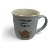 Taza Porcelana Frases Cafe 250ml