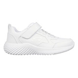 Tenis Niño Skechers Bounder Power Study - Blanco