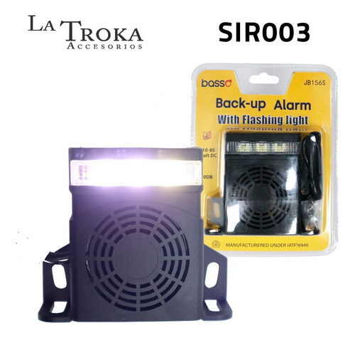 Alarma De Reversa Trailer Ecco 575 107db 12-24v [sir003]