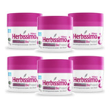 Kit 6 Desodorante Creme Herbissimo Bioprotect Hibisco 55g