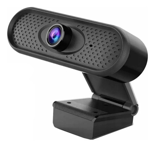 Webcam Cámara Web 720p Hd Usb Micrófono  Color Negro
