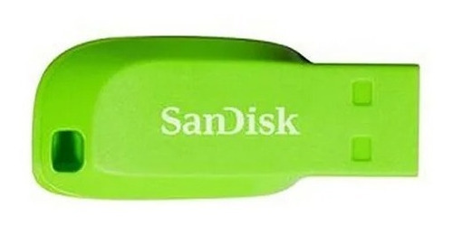 Pen Drive Sandisk Cruzer Blade 32gb Electric Green Acuario