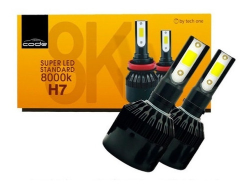 Kit Super Led Techone 8000k 12v H1 H3 H4 H7 H8 H11 Hb4 Hb3