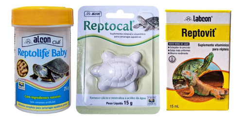 Ração Tartarugas Filhotes Reptolife Baby 25g + Suplementos