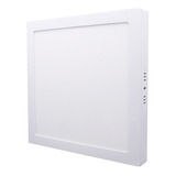 Luminária Sobrepor Quadrada 24w Branco Quente Flc 110v/220v