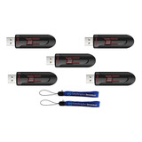 Pendrives Usb 3.0 De 128 Gb Sandisk Cz600 Flash Usb 5-pack