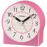 Reloj Despertador Seiko Qhe136p Rosa Oficial Watchcenter
