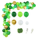 Arco Organico Deco Globos Verdes Selva Bosque Dinos