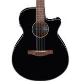 Ibanez Guitarra Electroacústica Aeg50-bk Negro Material Del Diapasón Laurel Orientación De La Mano Diestro