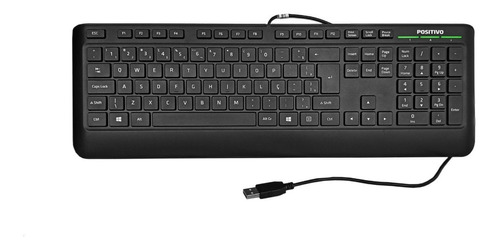  Teclado Usb Com Cabo Para Pc Computador Notebook Preto 