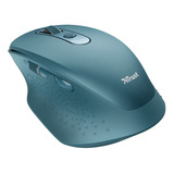 Mouse Inalámbrico Recargable Trust Ozaa Azul Bateria Interna