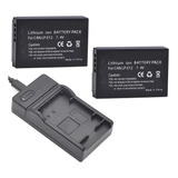 Cargador Usb +2 Baterías Lp-e12  Para Canon 100d/m200/100/50