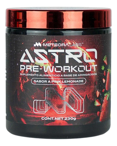 Astro Pre-workout | Meteora Labs | 30 Servicios Sabor Pink Limonade