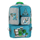 Mochila Escolar Chenson Original Mundo Minecraft Timeless Xbox Niños Primaria Secundaria Videojuegos #featureminecraft