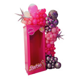 Alquiler Caja Barbie Fotos Tamaño Real 1,80m Rosa Pink Deco