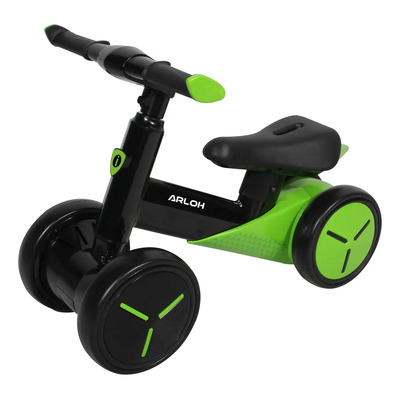 Bicicleta Montable De Balance Arloh Para Bebe Entrenador Sin Pedales Equilibrio Peso Maximo De 20 kg, Edad Recomendada: 18 a 36 meses, Verde | Envío gratis