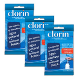 3 Pacotes C/10 Clorin 1 Limpa Agua Elimina Bactérias Germes