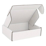 Cajas De Cartón Premium Autoarmables 20x14x6cm Blanca 10unid