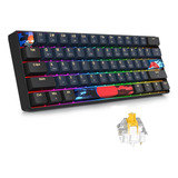 Teclado Mecánico Para Juegos Surmen Gt61 60% Rgb...