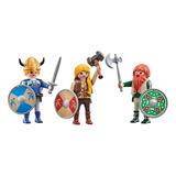 Playmobil 9893 Set De 3 Vikingos  -  Tienda Playmomo