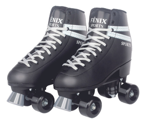 Patins Roller Skate Infantil Adulto Ajustável 4 Rodas Fenix