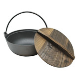 Olla Con Tapa De Madera Wayu Iron Cast 25cm Cocina Parrilla