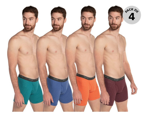 Pack 4 Boxer Fruit Of The Loom Tiro Bajo Hombre