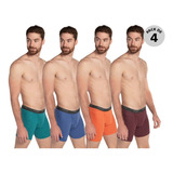 Pack 4 Boxer Fruit Of The Loom Tiro Bajo Hombre