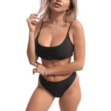 Bikini Top Deportivo Malla Bombacha Tiro Alto 2022 2023 9040