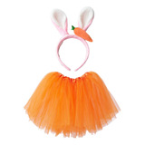 Disfraz De Conejo De Pascua Para Niña, Adorables Orejas De C